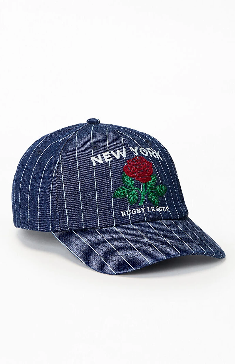 Coney Island Picnic Pinstripe Denim NY Rugby League Dad Hat
