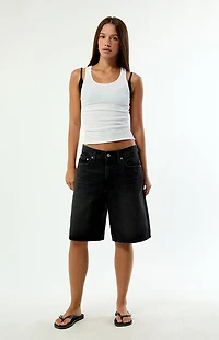 Levi's Black Middy Jorts