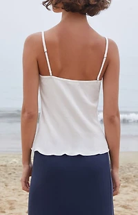 John Galt White Arden Tank Top