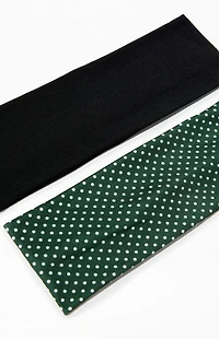 LA Hearts 2 Pack Polka Dot & Solid Headbands