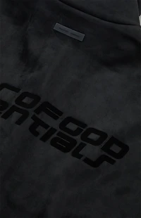 Fear of God ESSENTIALS Vintage Black High Neck 3/4 Sleeve Jacket
