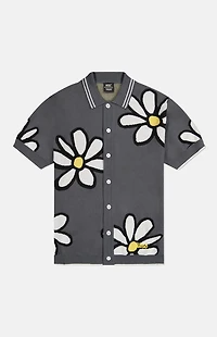 WeSC America Inc Asphalt Daisy Short Sleeve Polo Cardigan