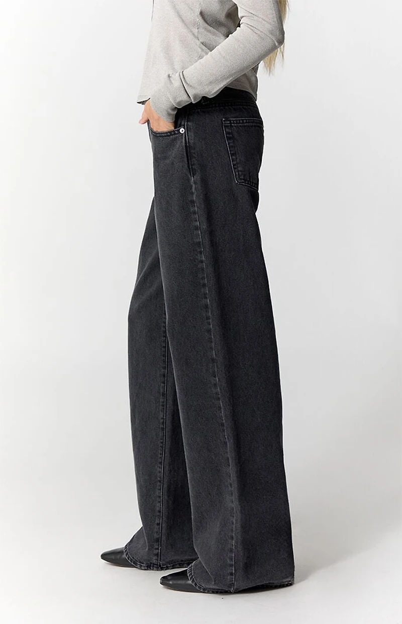 Pacsun Casey Low Rise Baggy Jeans Washed Black