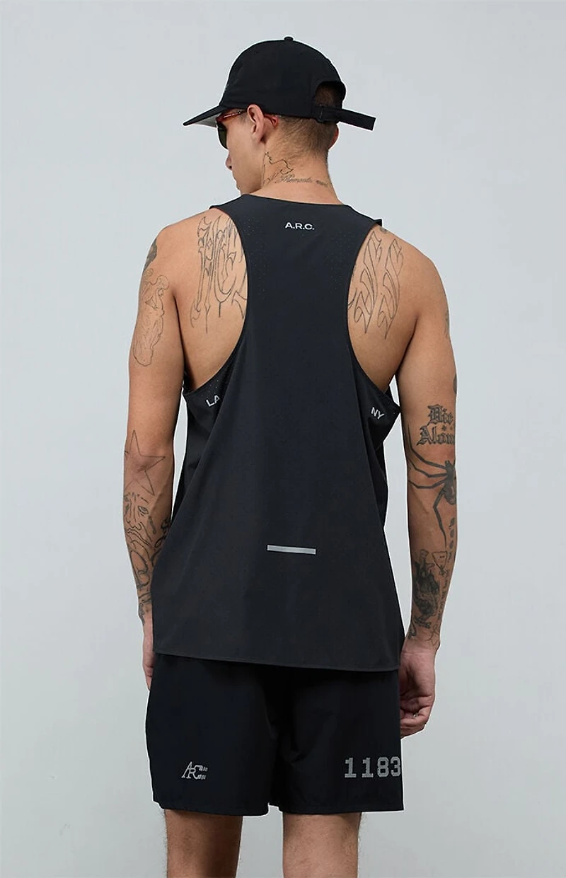 A.R.C. Black Active Perforated Tank Top