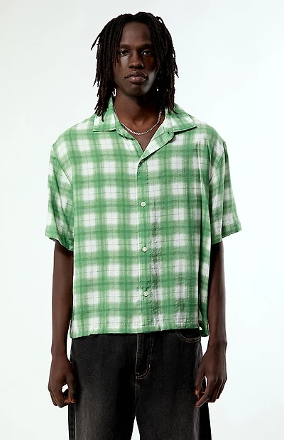 Pacsun Green Plaid Hanson Short Sleeve Shirt