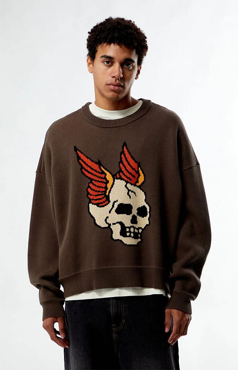 Pacsun Skull Knit Sweater