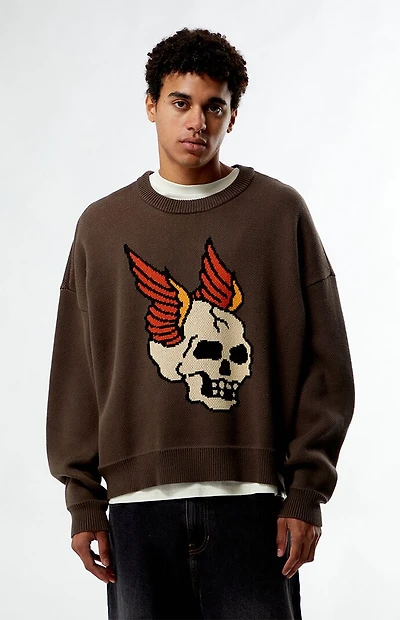 Pacsun Skull Knit Sweater