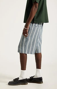 Pacsun Cream Striped Linen Shorts