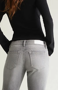 Pacsun Jade Low Rise Bootcut Jeans Light Gray