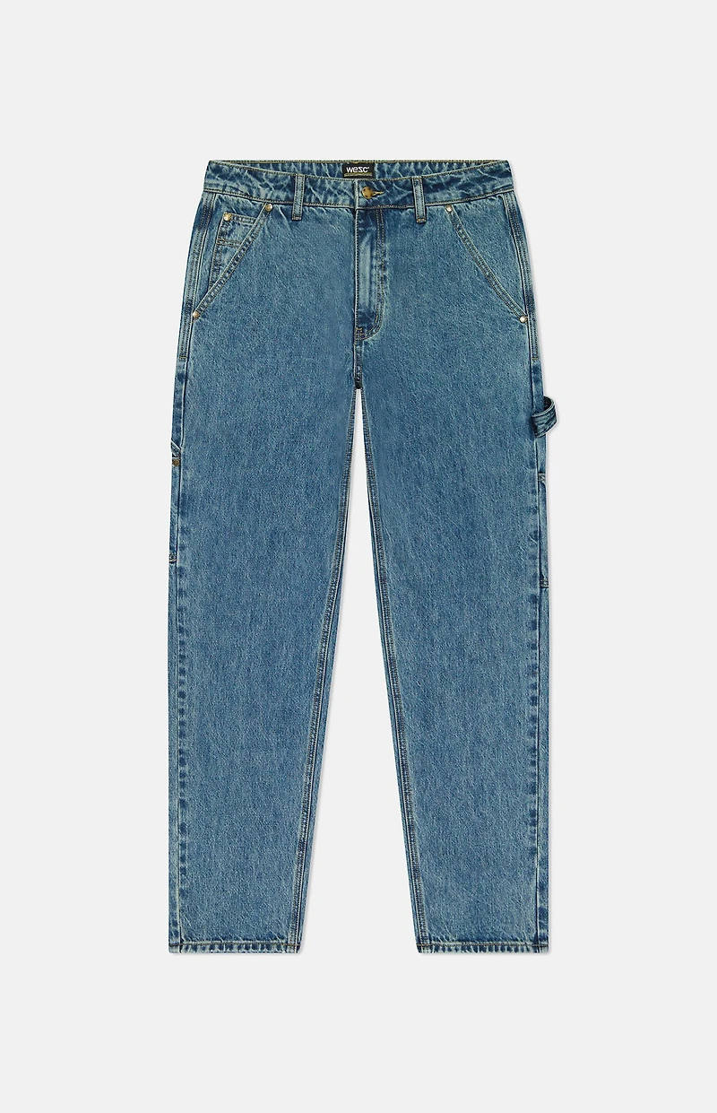 WeSC Medium Blue Denim Carpenter Pants
