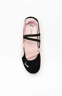 Puma Women's Black & Pink Speedcat Ballet Sandals