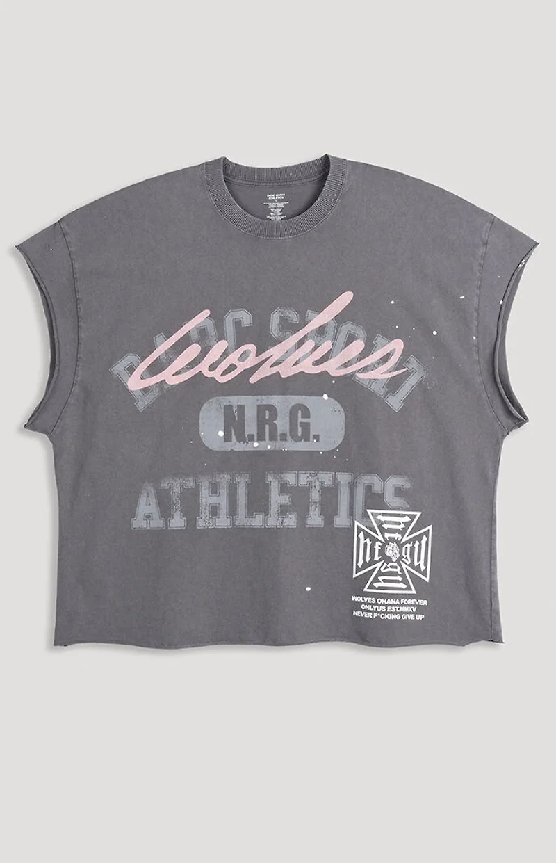 DARC SPORT ATHLETICS N.R.G. Grunge Cutoff T-Shirt