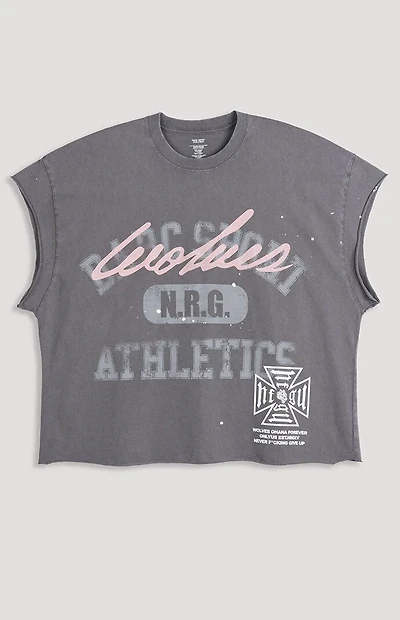 DARC SPORT ATHLETICS N.R.G. Grunge Cutoff T-Shirt