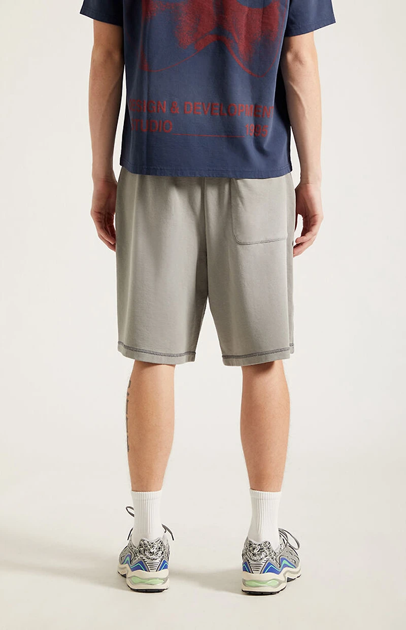 Pacsun Gray Fleece Baggy Sweat Shorts
