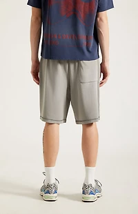 Pacsun Gray Fleece Baggy Sweat Shorts