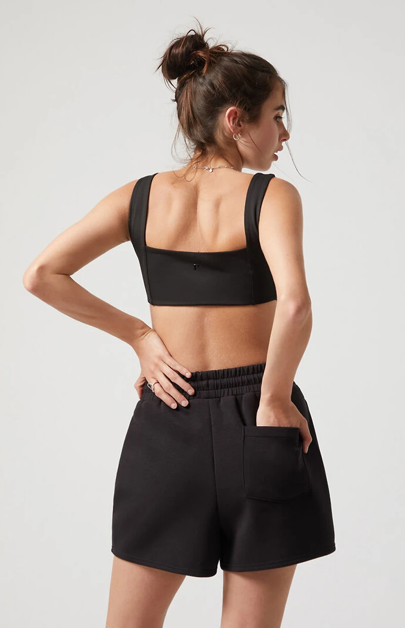 PAC 1980 WHISPER Black Bandage Sports Bra