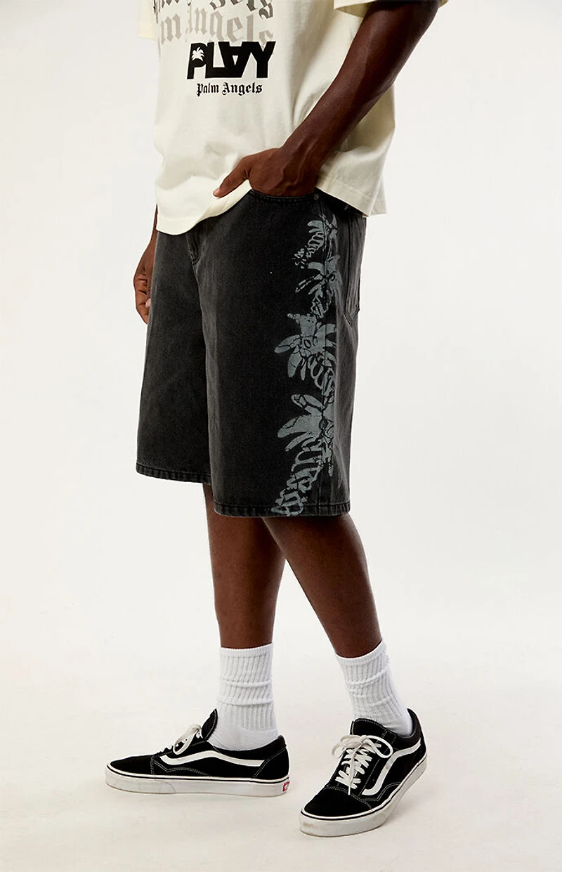PLAY Palm ANGELS Black Baggy Jorts