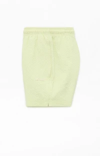 Pacsun Sea Foam Seersucker 4.5" Swim Trunks