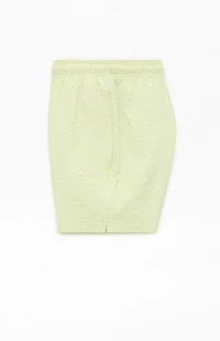 Pacsun Sea Foam Seersucker 4.5" Swim Trunks