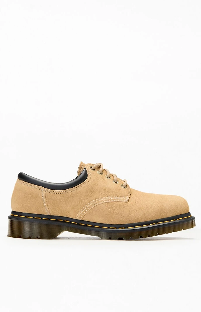 Dr Martens 8053 Tan Waxy Suede Shoes