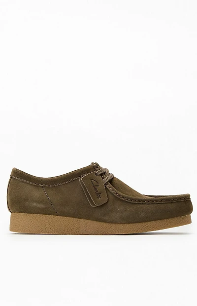 Clarks Olive Wallabee Evo Low Shoes
