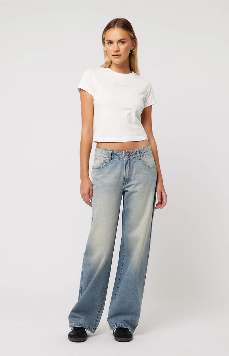 ABRAND Caitlin 99 Low Rise Baggy Jeans