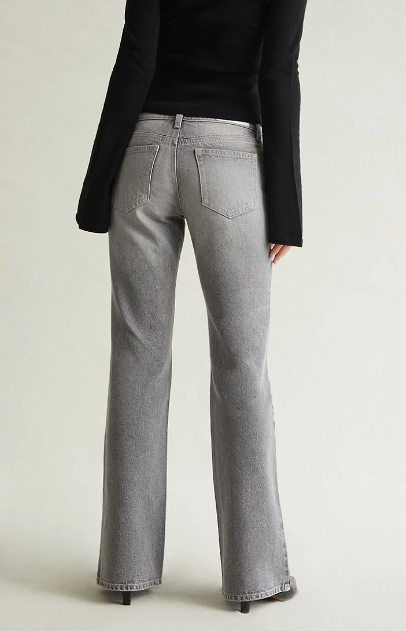 Pacsun Jade Low Rise Bootcut Jeans Light Gray
