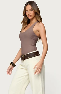 Edikted Svana Scoop Neck Bodysuit