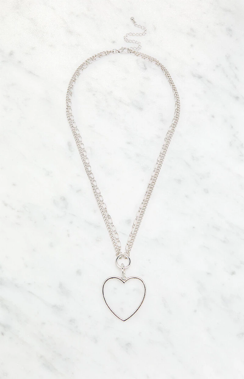 LA Hearts Chunky Cross Layered Necklace