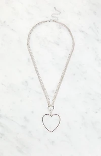 LA Hearts Chunky Cross Layered Necklace