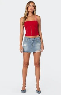 Edikted Jennie Ladder Knit Corset