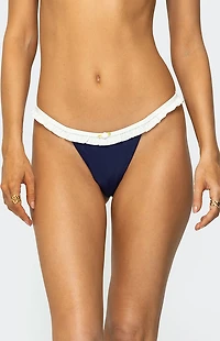 Edikted Kellie Ruffled Bikini Bottom