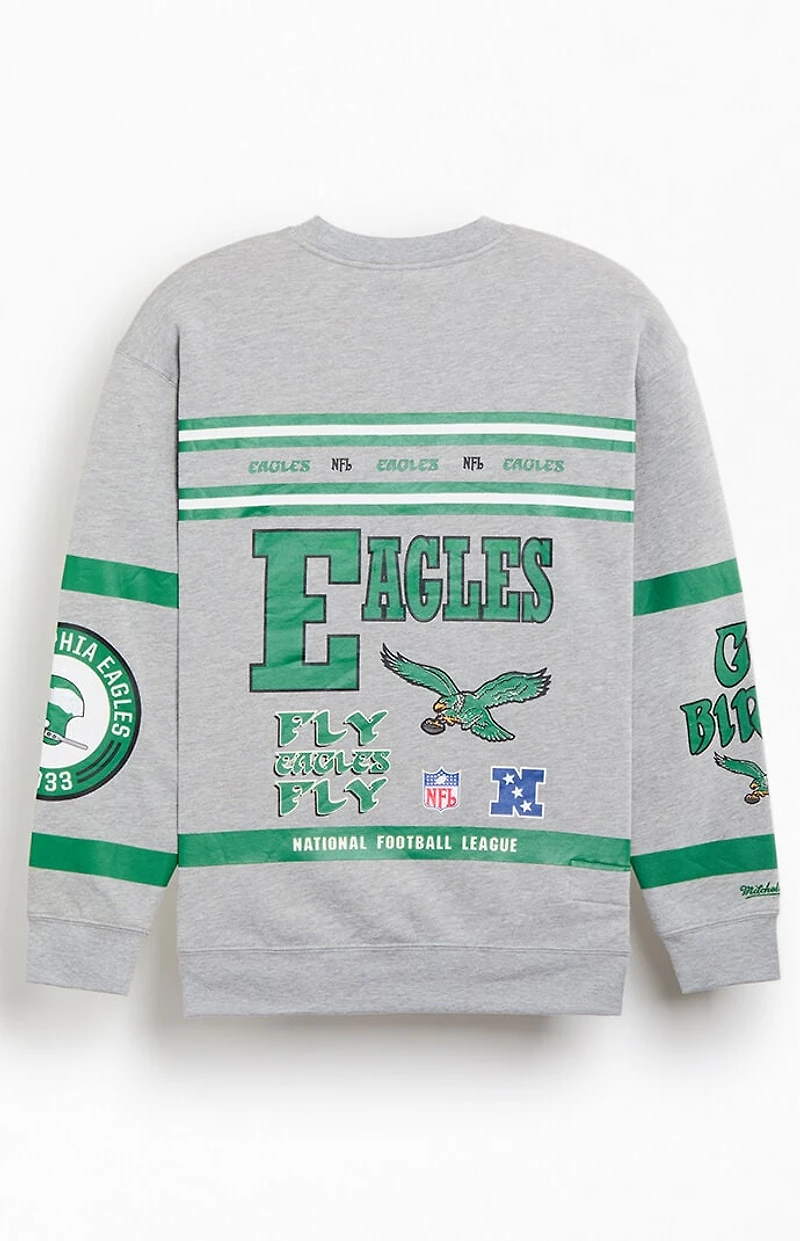 Mitchell & Ness Kids Philadelphia Eagles Crew Neck Sweatshirt