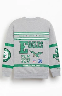 Mitchell & Ness Kids Philadelphia Eagles Crew Neck Sweatshirt