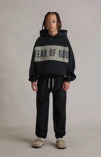 Fear of God ESSENTIALS Kids Paneled Cropped Relaxed Hoodie