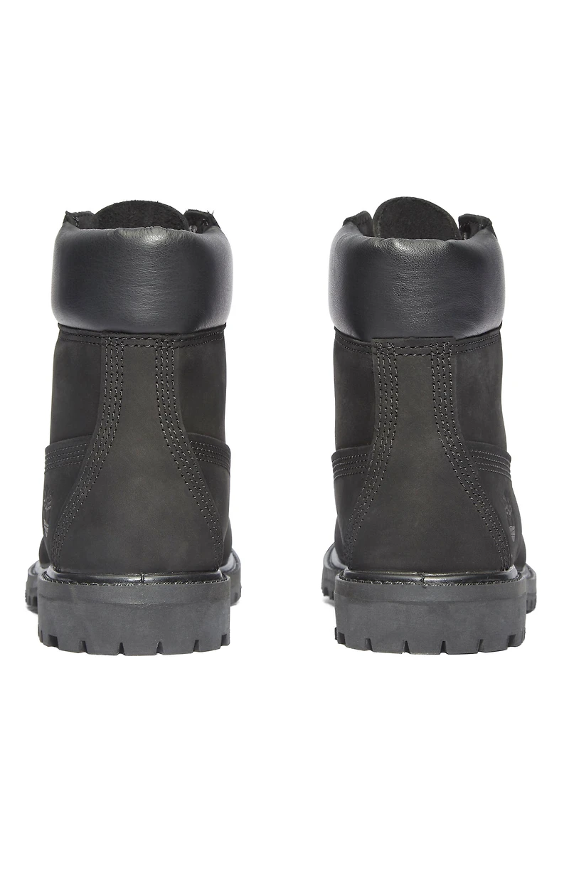 Timberland Women's Black Premium 6inch Lace-Up Waterproof Boots
