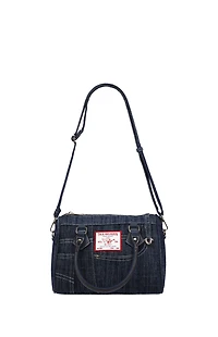 True Religion Dark Denim Heritage Satchel Bag