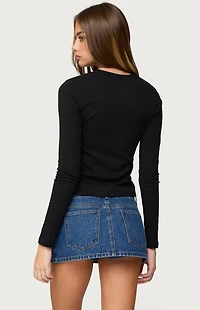 Edikted Kiyan Long Sleeve T Shirt