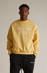 Fear of God ESSENTIALS Amber Heavy Fleece Crew Neck Sweatshirt