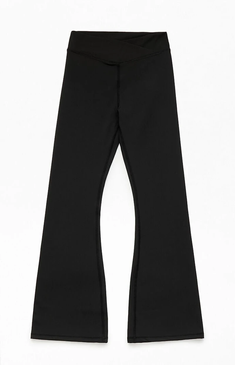 PAC 1980 Kids WHISPER Active Crossover Flare Yoga Pants