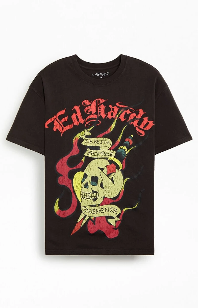 Ed Hardy Death Before Dishonor Boxy T-Shirt