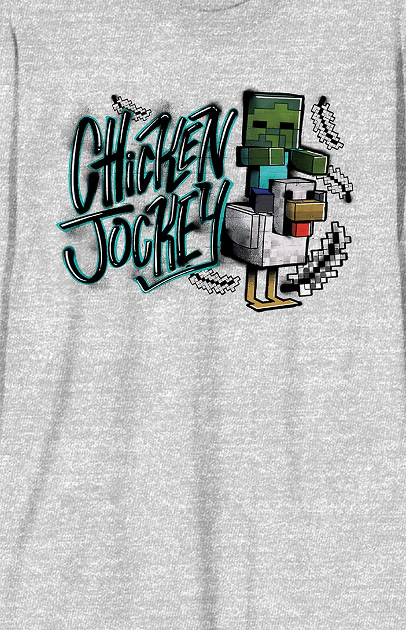 Minecraft Chicken Jockey Long Sleeve T-Shirt