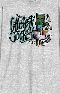 Minecraft Chicken Jockey Long Sleeve T-Shirt