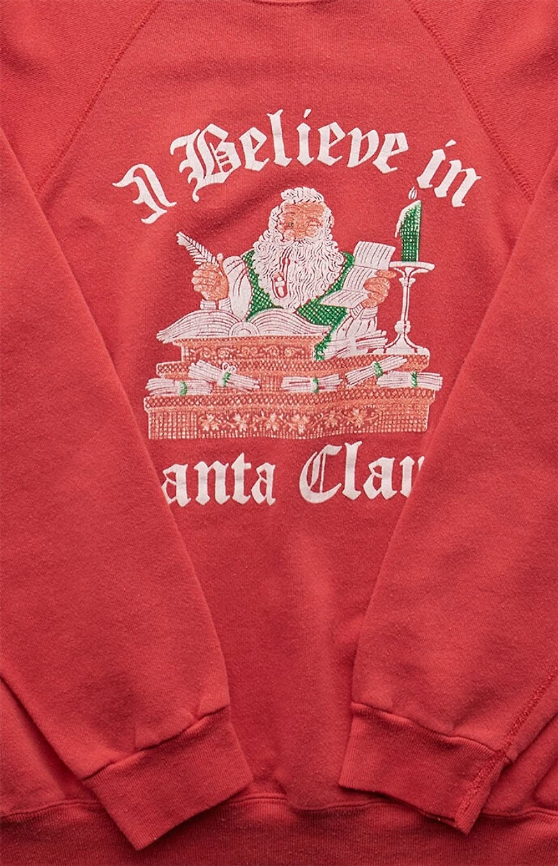 PS VINTAGE '90s I Believe in Santa Claus Crew Neck Sweatshirt