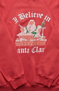 PS VINTAGE '90s I Believe in Santa Claus Crew Neck Sweatshirt