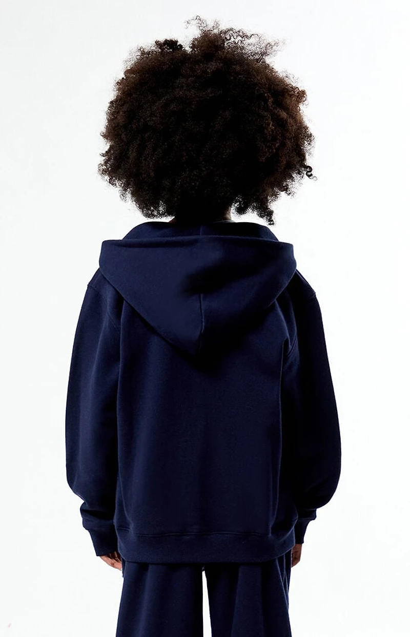 Pacsun Kids Bow Applique Full Zip Hoodie