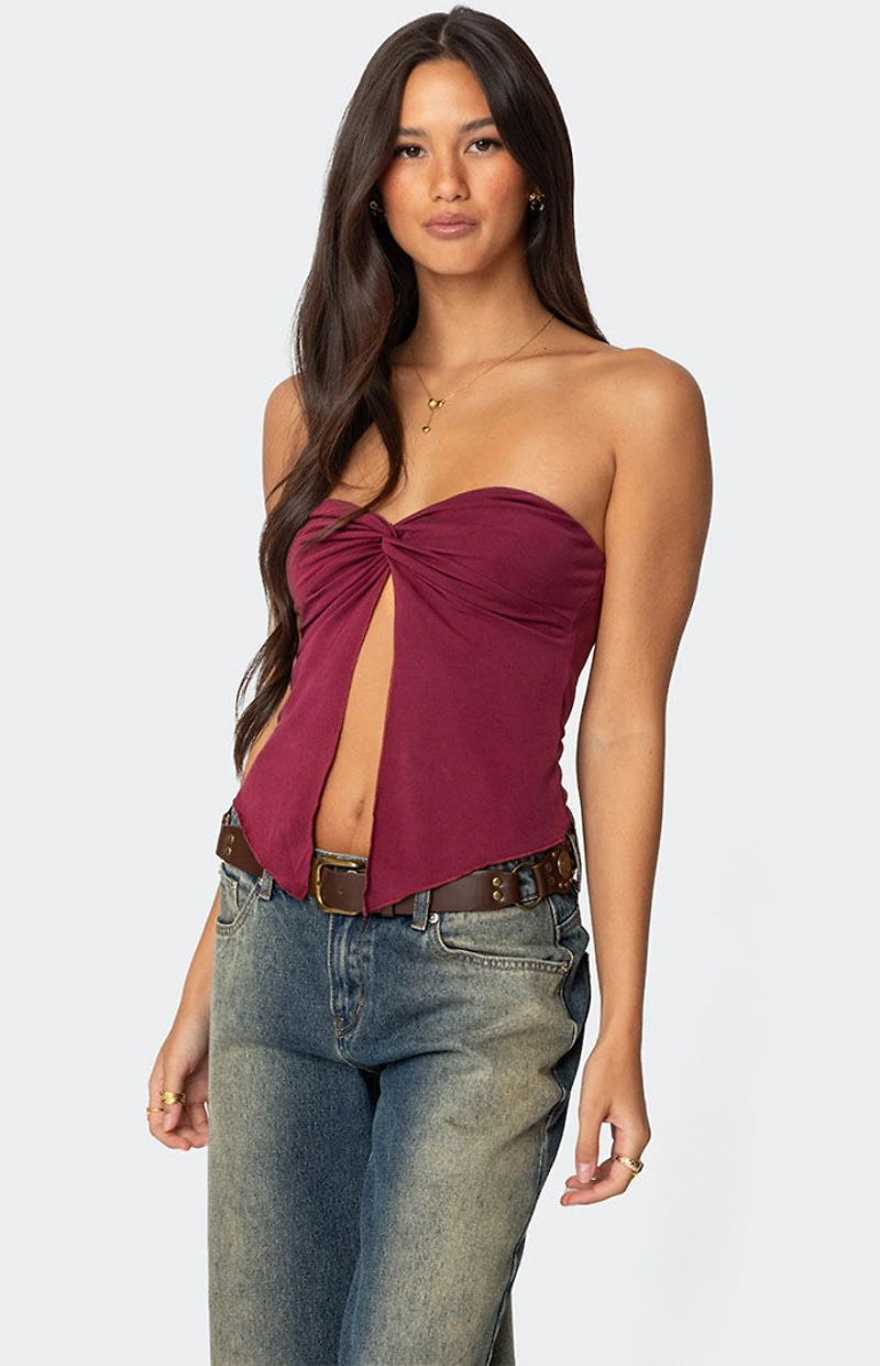 Edikted Twisted Split Front Tube