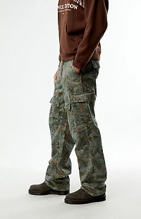 Guess Jeans Twill Camo Cargo Pants