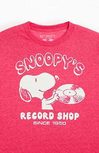 Riot Society Snoopy's Record Shop T-Shirt