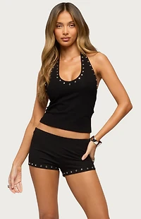 Edikted Ariadna Studded Halter Top